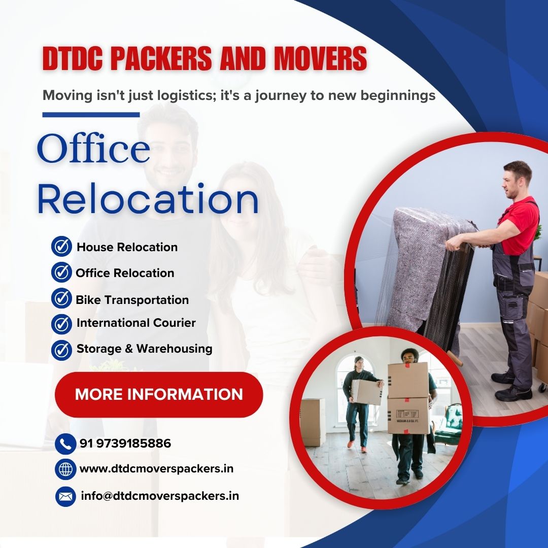 DTDC Packers and Movers office shifting service